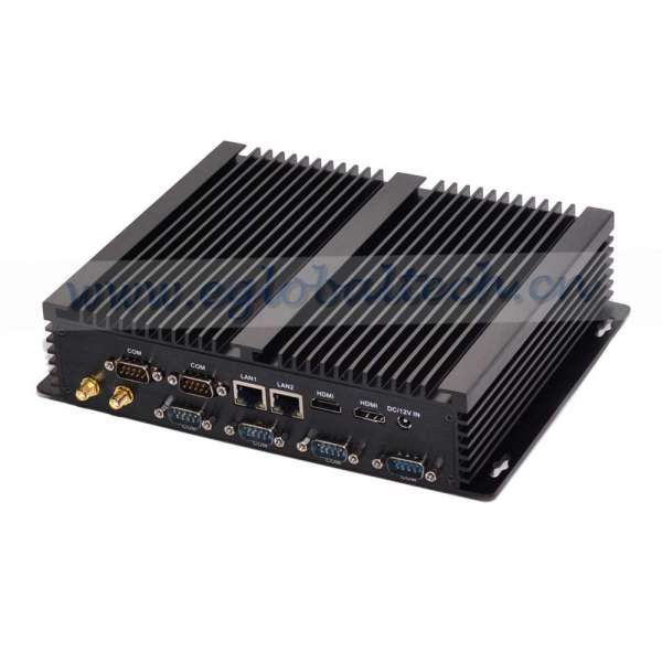 Dual Lans Dual HDMI 6 COM USB Industrial Computer Fanless Mini PC Core I7 4500u Small Desktop